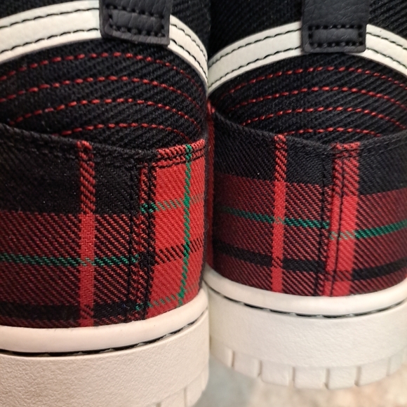 Nike Dunk High SE Tartan Plaid 2022 DV0826-001 Sz 13 Likenew Condition No Laces - Picture 6 of 11